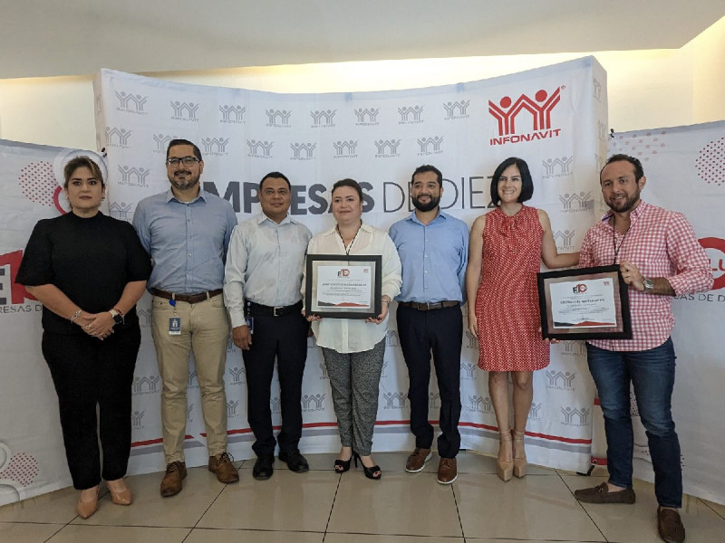 Cotemar recibe distintivo Empresa de Diez Plus del Infonavit