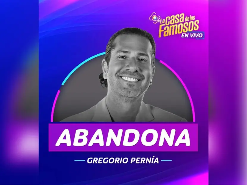 Gregorio Pernía abandona “La Casa de los Famosos 4” por esta razón