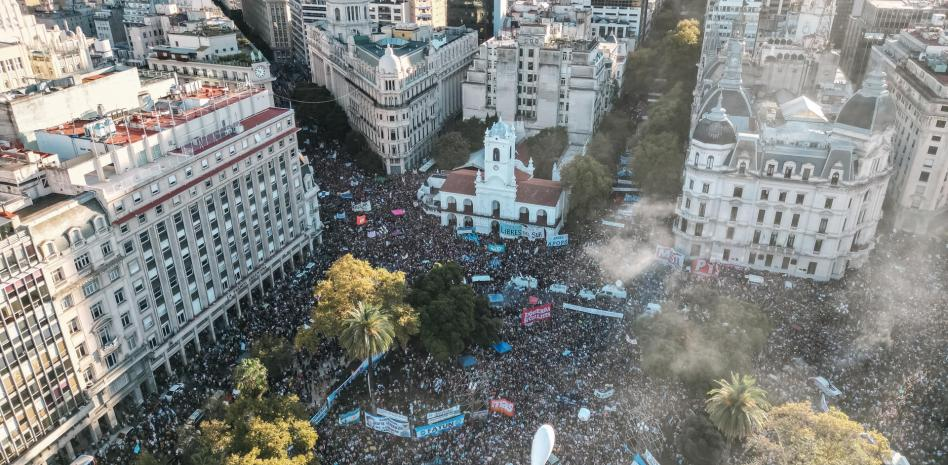 Milei se burla de la protesta masiva por la universidad pública: “Son lágrimas de zurdo”