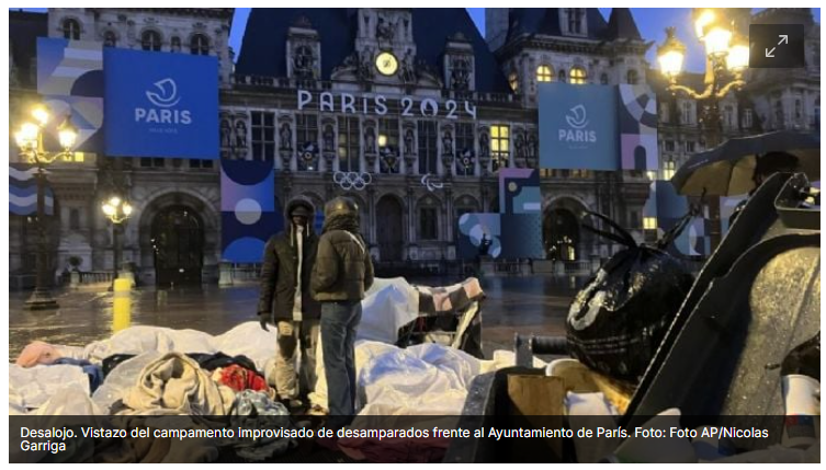 Policía francesa desaloja campamento de desamparados al sur de París