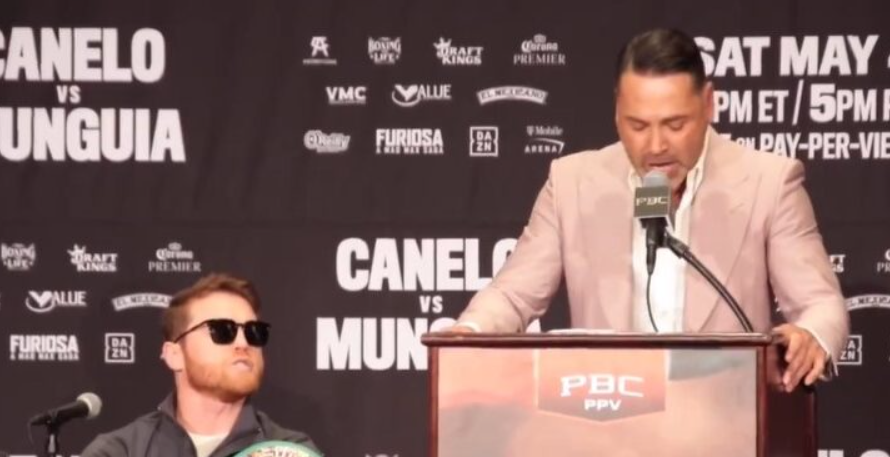 “Canelo” Álvarez y Óscar de la Hoya protagonizan pleito