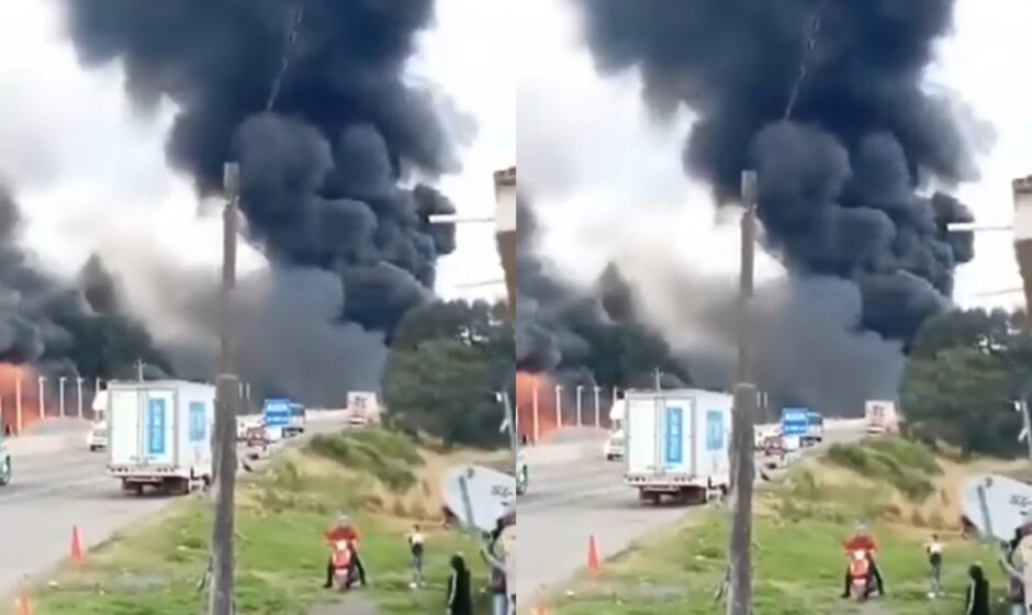 "Tragedia en la carretera: Camión explota en México-Puebla dejando al menos tres personas gravemente heridas"