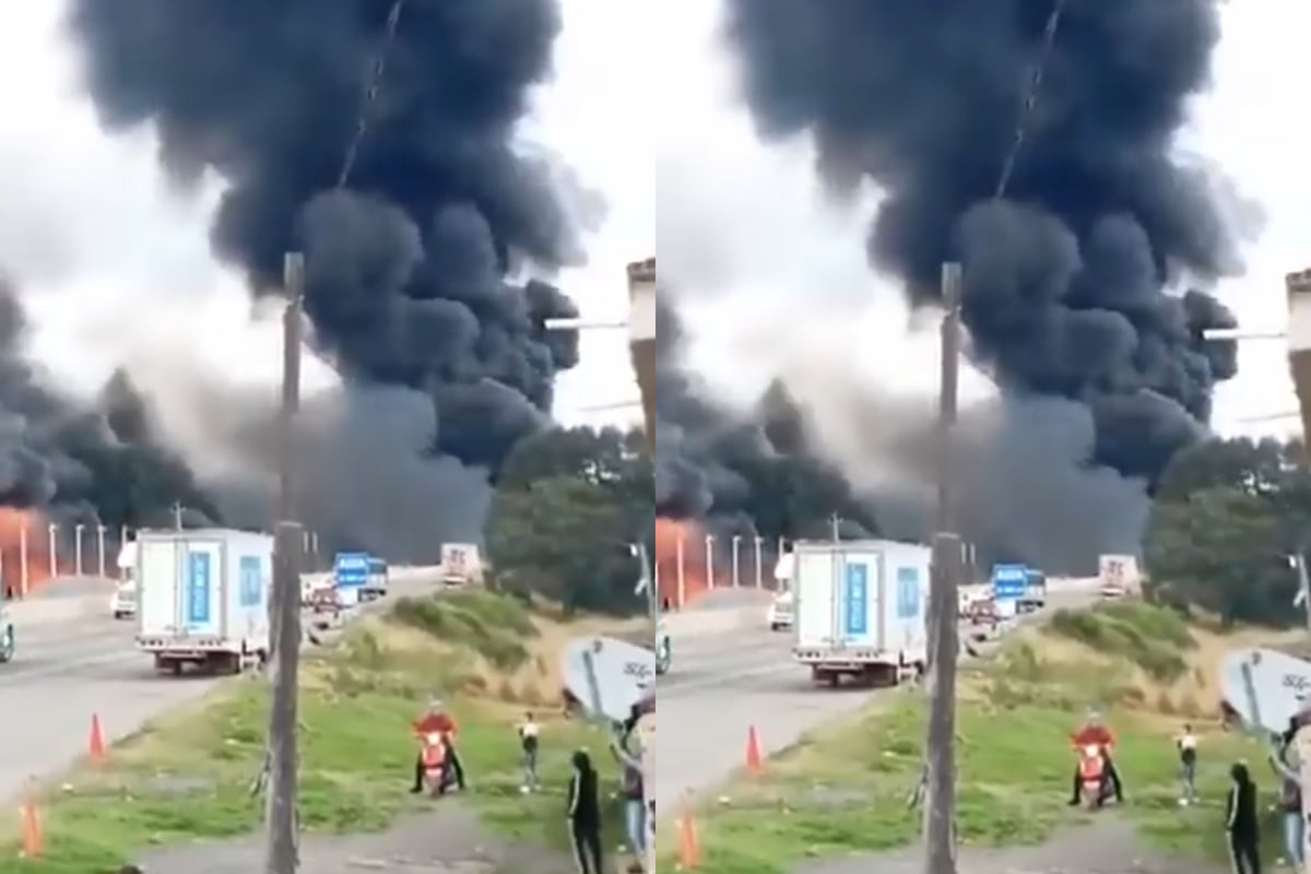 “Tragedia en la carretera: Camión explota en México-Puebla dejando al menos tres personas gravemente heridas”
