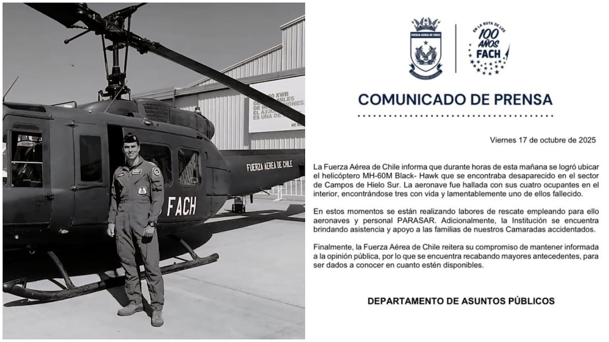 Tragedia en los Andes: Helicóptero se estrella en Campos de Hielo Sur y un valiente piloto chileno pierde la vida