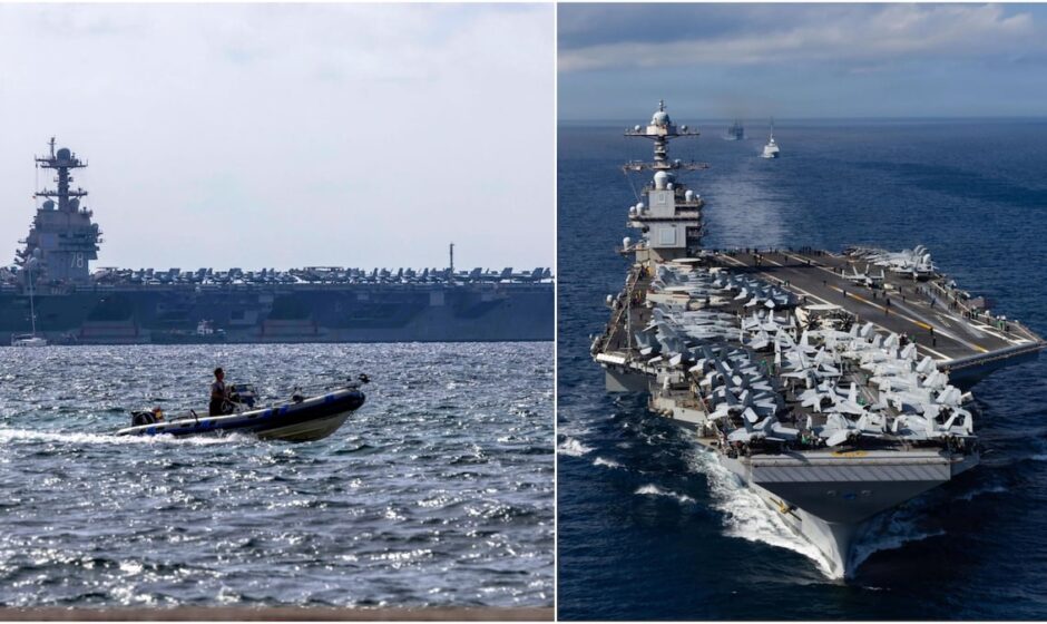 "La Armada estadounidense despliega su nueva estrella: el impresionante portaaviones USS Gerald R. Ford, el mayor y más poderoso de la Tierra, ancla en aguas caribesanas"