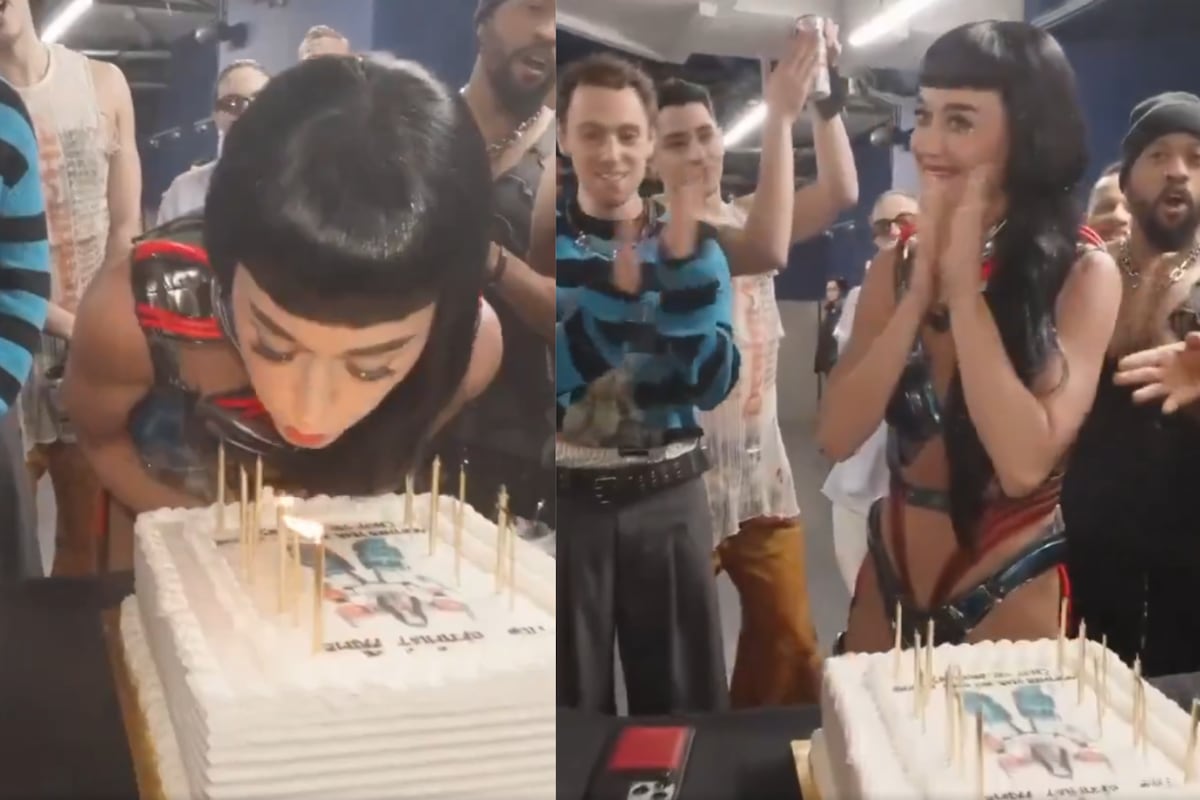 La cantante Katy Perry desvela sus secretos más íntimos en un pastel de cumpleaños que destapó la curiosidad de los fanáticos