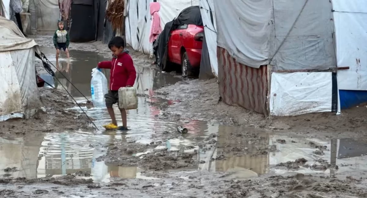 La Crisis Humanitaria en Gaza Al Borde: Lluvias y Inundaciones Añaden Drama a la Desesperación