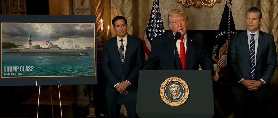 "Trump da un giro a la marina estadounidense: construye buques de guerra 'impresionantes' con su propio nombre en honor"