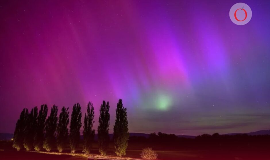 La Noche Estelar: Un Fotógrafo Captura el Mágico Momento en que las Auroras Boreales Iluminan el Cielo
