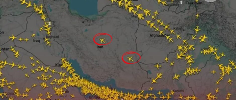 "Vacío sobre Irán: Misterio en los cielos como dos aviones chinos ocupan el espacio aéreo vacante"