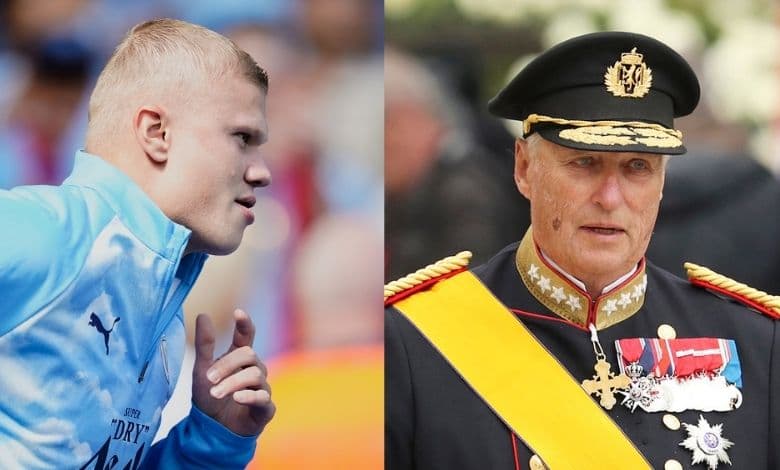 Erling Haaland y su tristeza por la muerte del rey Harald