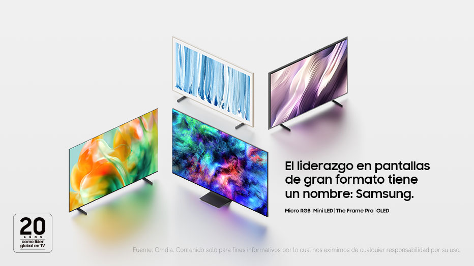 Samsung consolida su liderazgo absoluto en el mercado de pantallas en México
